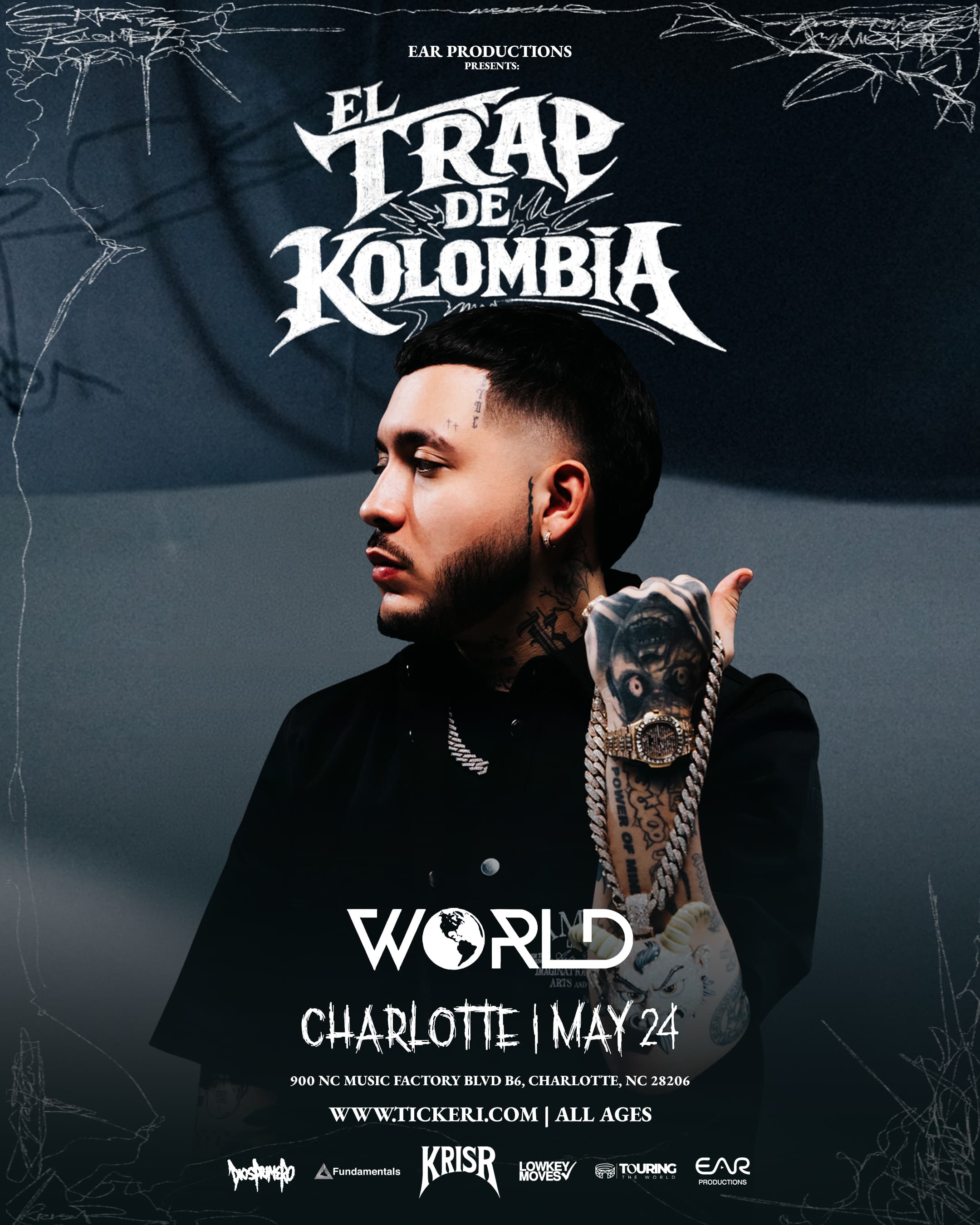 World Nightclub Kris R en Concierto event flyer