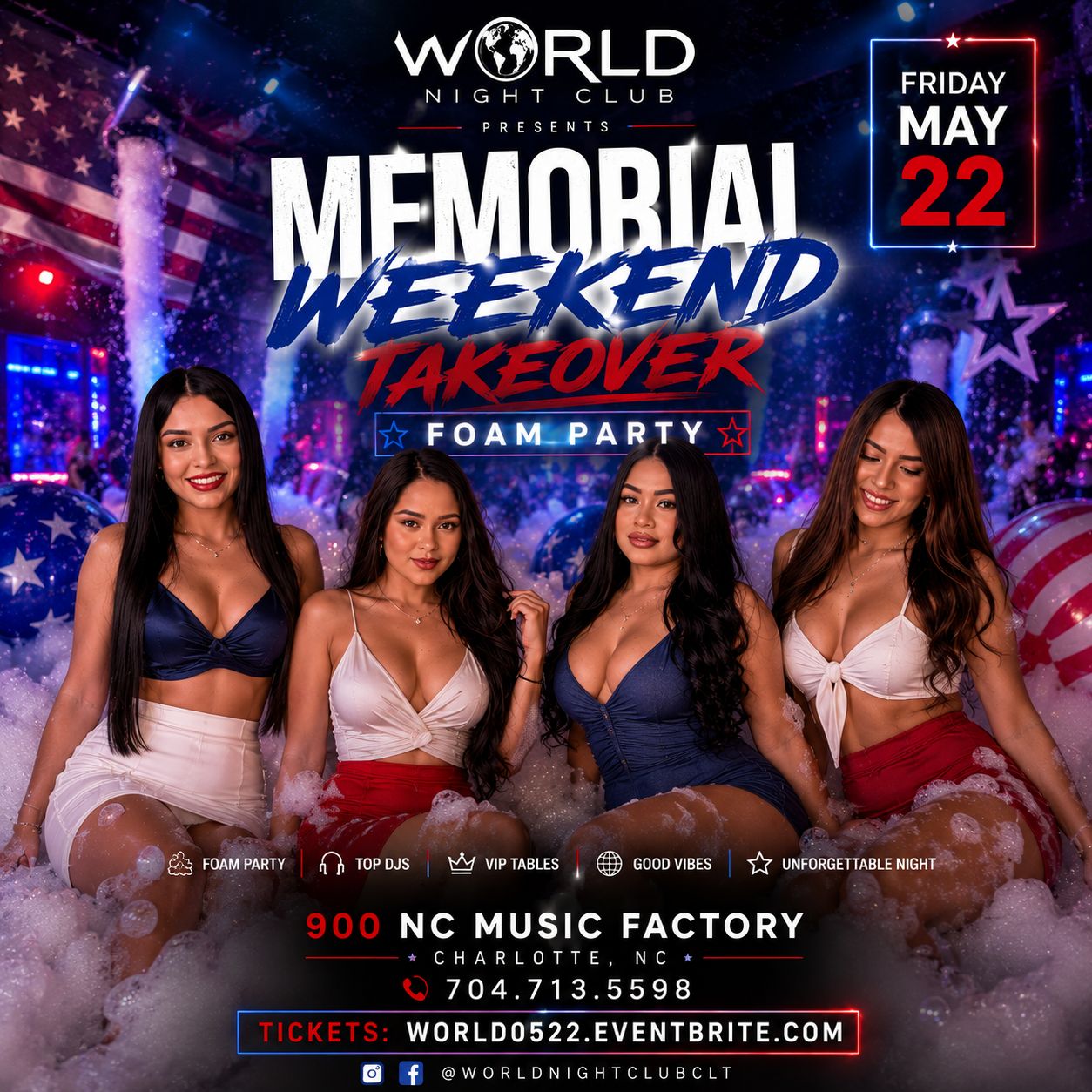 World Nightclub Fuego Fridays event flyer